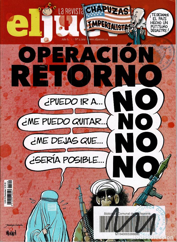 C&oacute;mics: Revista El Jueves n&ordm; 2309. ediciones RBA. (procede biblioteca)