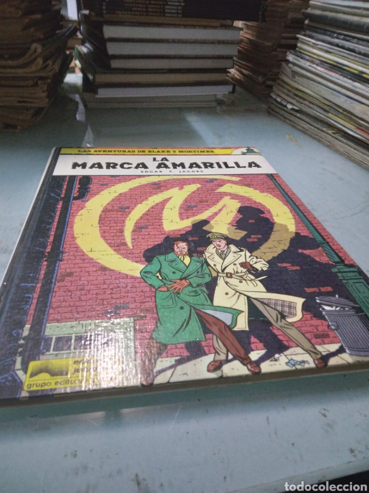 C&oacute;mics: Edgar P.Jacobs, La.marca amarilla, Las aventuras de Blake Mortimer, Ediciones Junior - Foto 1