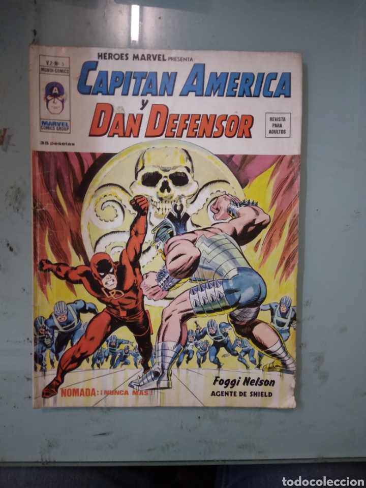 C&oacute;mics: Mundi Comics, Capit&aacute;n Am&eacute;rica y Dan Defensor, volumen 2, numero 5 - Foto 1