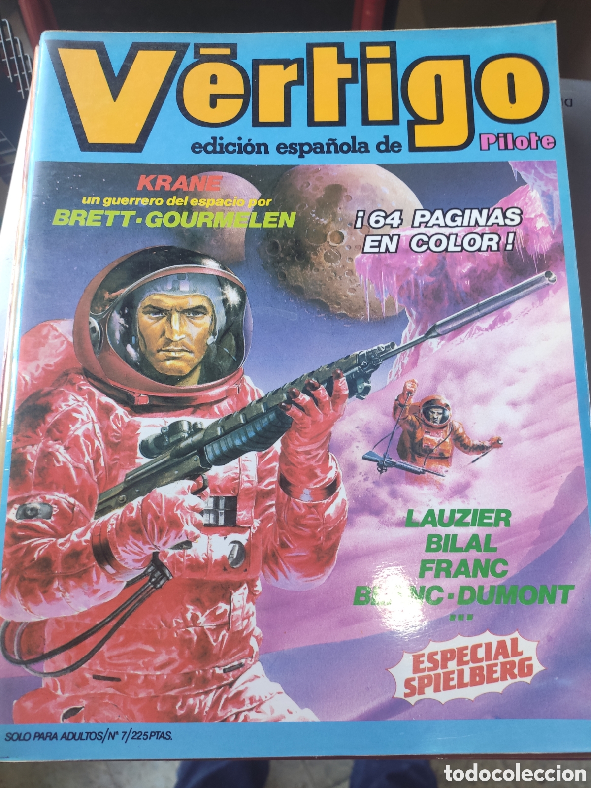 Comics: VERTIGO N&ordm; 7 KRANE UN GUERRERO DEL ESPACIO BRETT GOURMELEN . EDICION PILOTE. MANARA