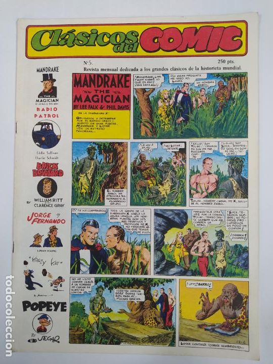 Comics: CL&Aacute;SICOS DEL COMIC N&ordm; 5. Revista Mensual Dedicada a Los Cl&aacute;sicos de la Historieta Mundial. TDKC20