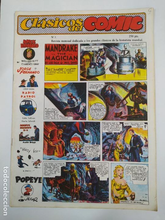 Comics: CL&Aacute;SICOS DEL COMIC N&ordm; 3. Revista Mensual Dedicada a Los Cl&aacute;sicos de la Historieta Mundial. TDKC20