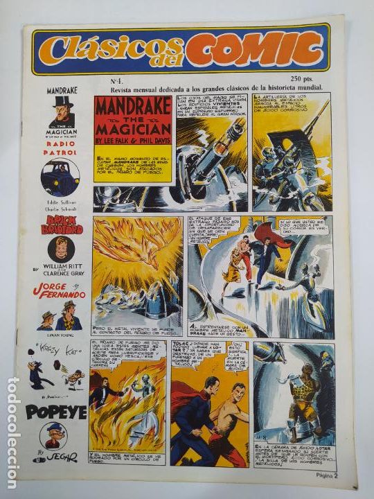Comics: CL&Aacute;SICOS DEL COMIC N&ordm; 4. Revista Mensual Dedicada a Los Cl&aacute;sicos de la Historieta Mundial. TDKC20