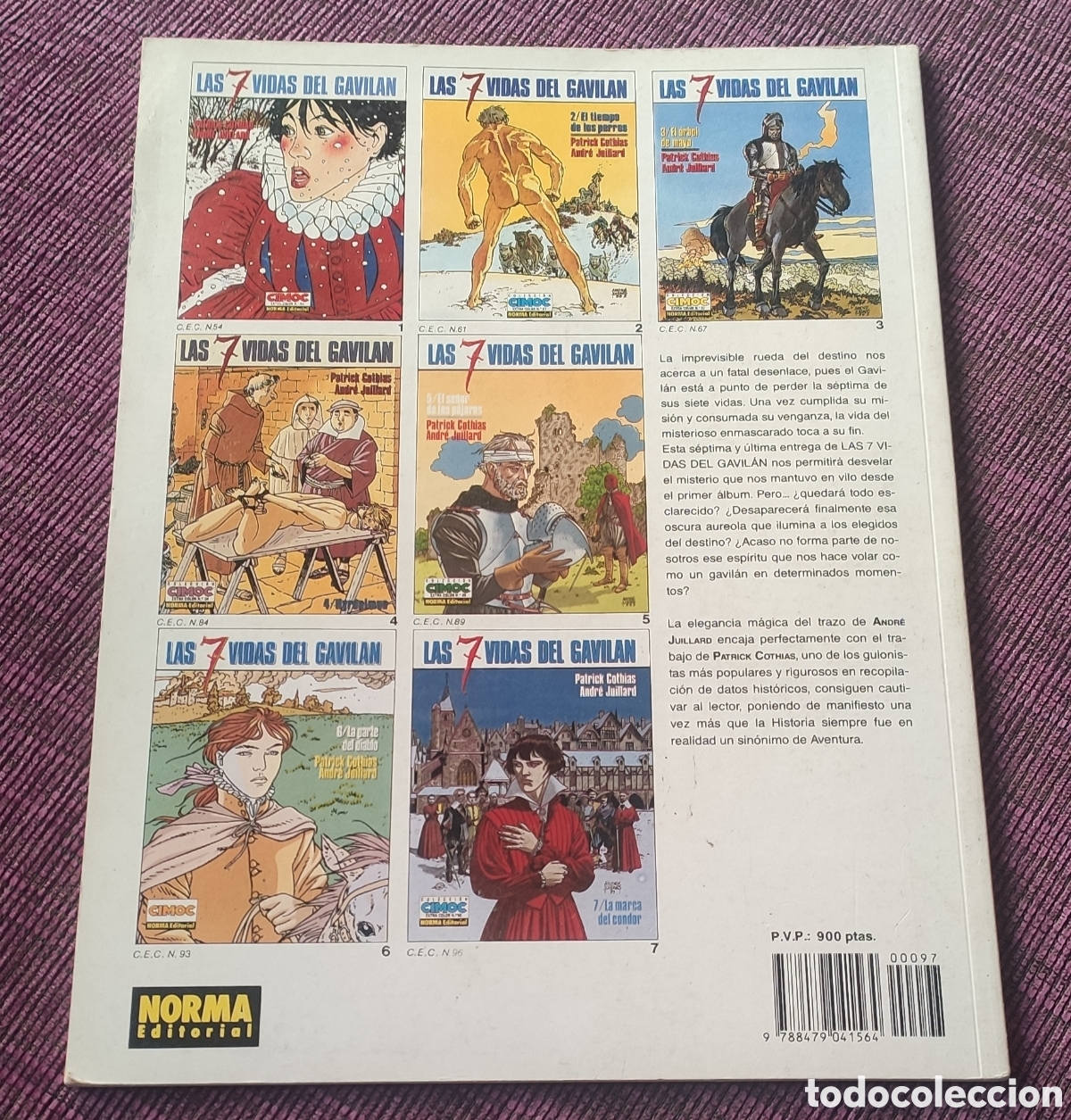 C&oacute;mics: Las 7 vidas del gavilan. La marca del condor 7. Norma editorial - Foto 2