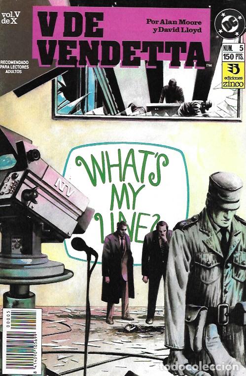 C&oacute;mics: V de Vendetta. Zinco 1989. N&ordm; 5 - Foto 1