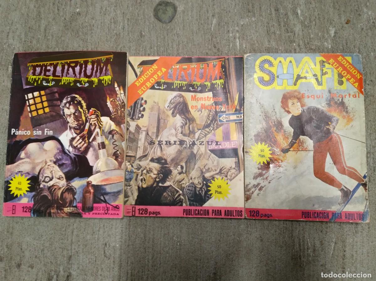 Comics: Lote 3 Comics-2 de Delirium-1 de Shaft-