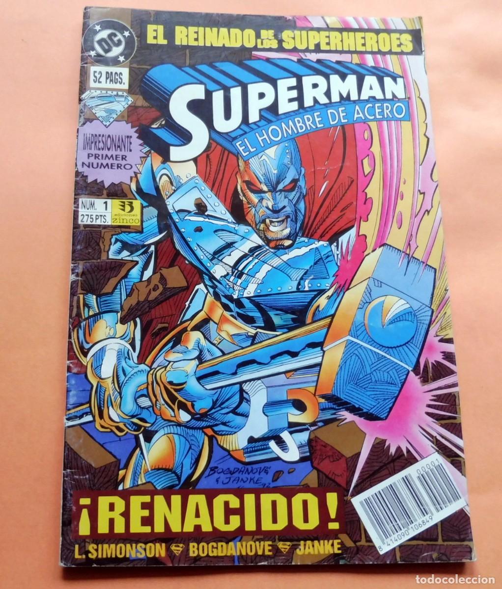 C&oacute;mics: COMICS - SUPERMAN - EL HOMBRE DE ACERO - N&Uacute;M 1 - DC - &iexcl;RENACIDO! - Foto 1