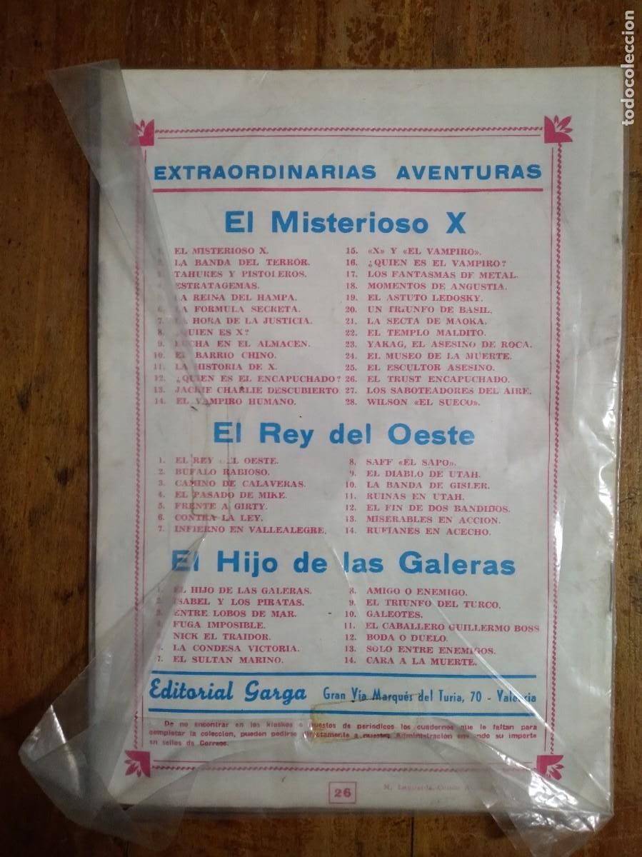 C&oacute;mics: Comic Misterioso X-El Trust Encapuchado-1950 Garga- - Foto 2