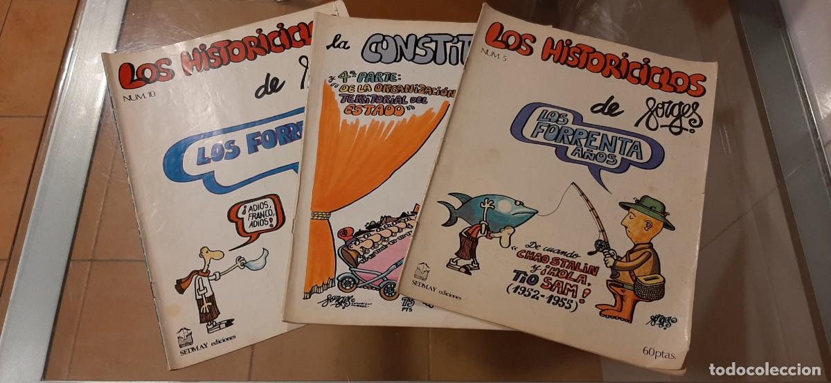 C&oacute;mics: LOS HISTORICICLOS DE FORGES. 3 COMICS. SEDMAY EDICIONES - Foto 1