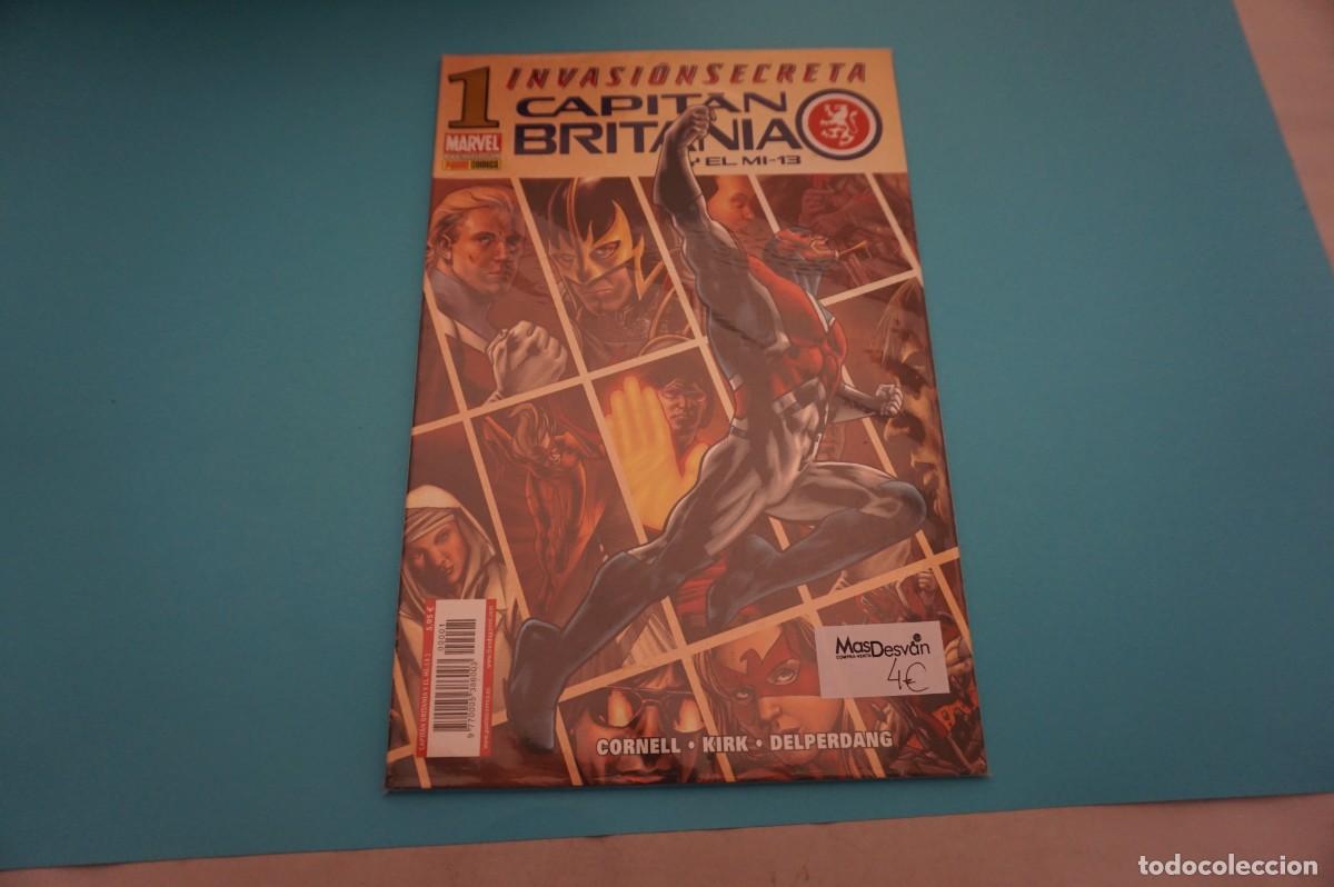 C&oacute;mics: 18D/ CAPITAN BRITANIA 1 - INVASION SECRETA / MARVEL PANINI COMIC - Foto 1