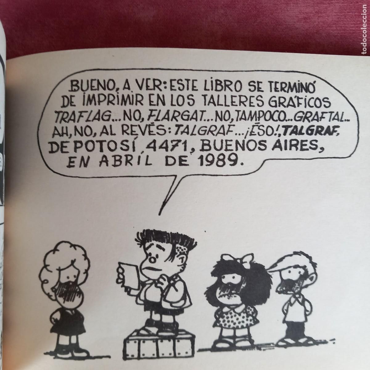 C&oacute;mics: Mafalda 1 - EDICIONES DE LA FLOR - QUINO 1989 - Foto 3