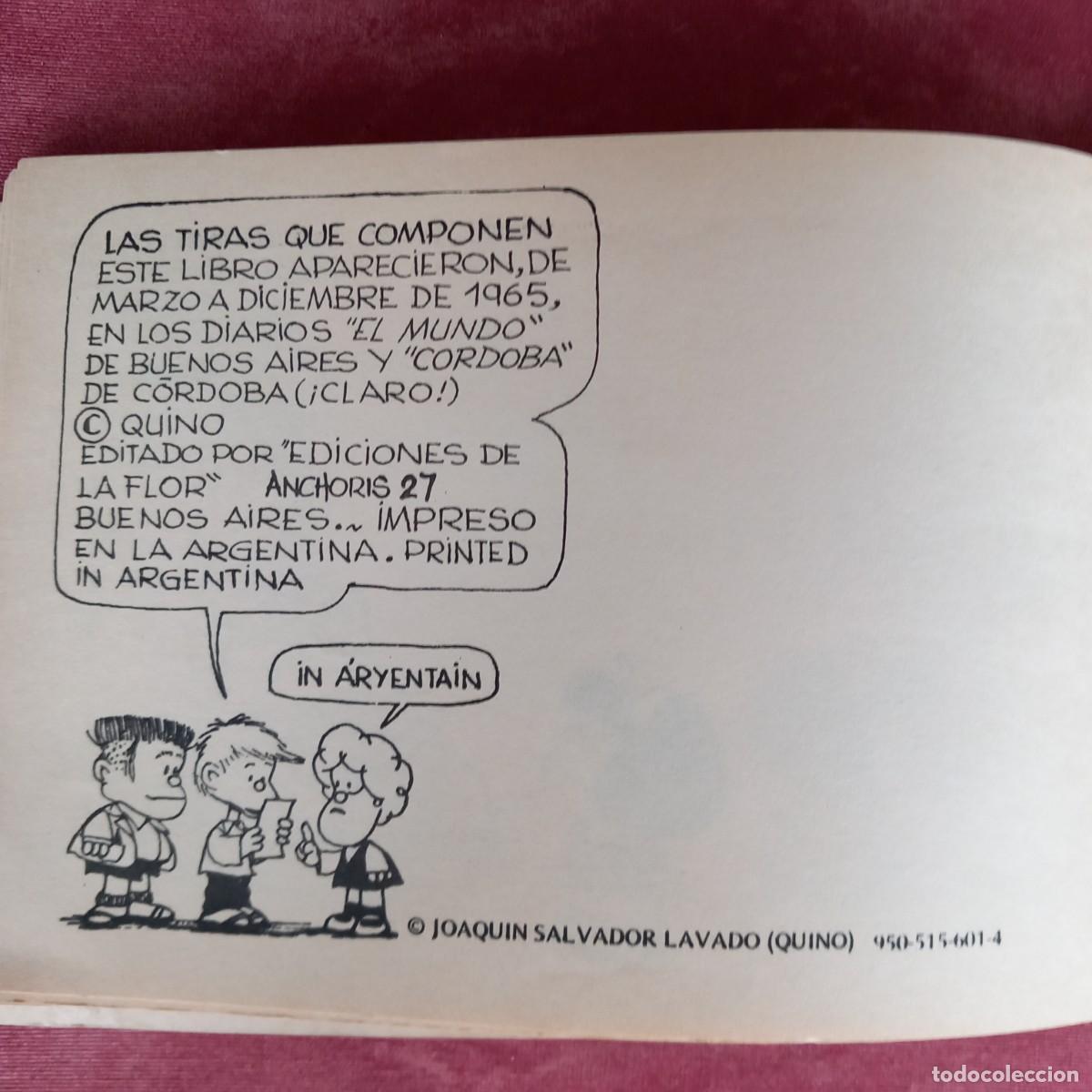 C&oacute;mics: Mafalda 1 - EDICIONES DE LA FLOR - QUINO 1989 - Foto 5