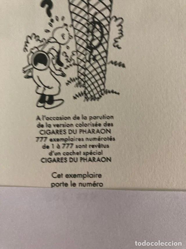 C&oacute;mics: Tintin cigarros del fara&oacute;n edicion numerada - Foto 2