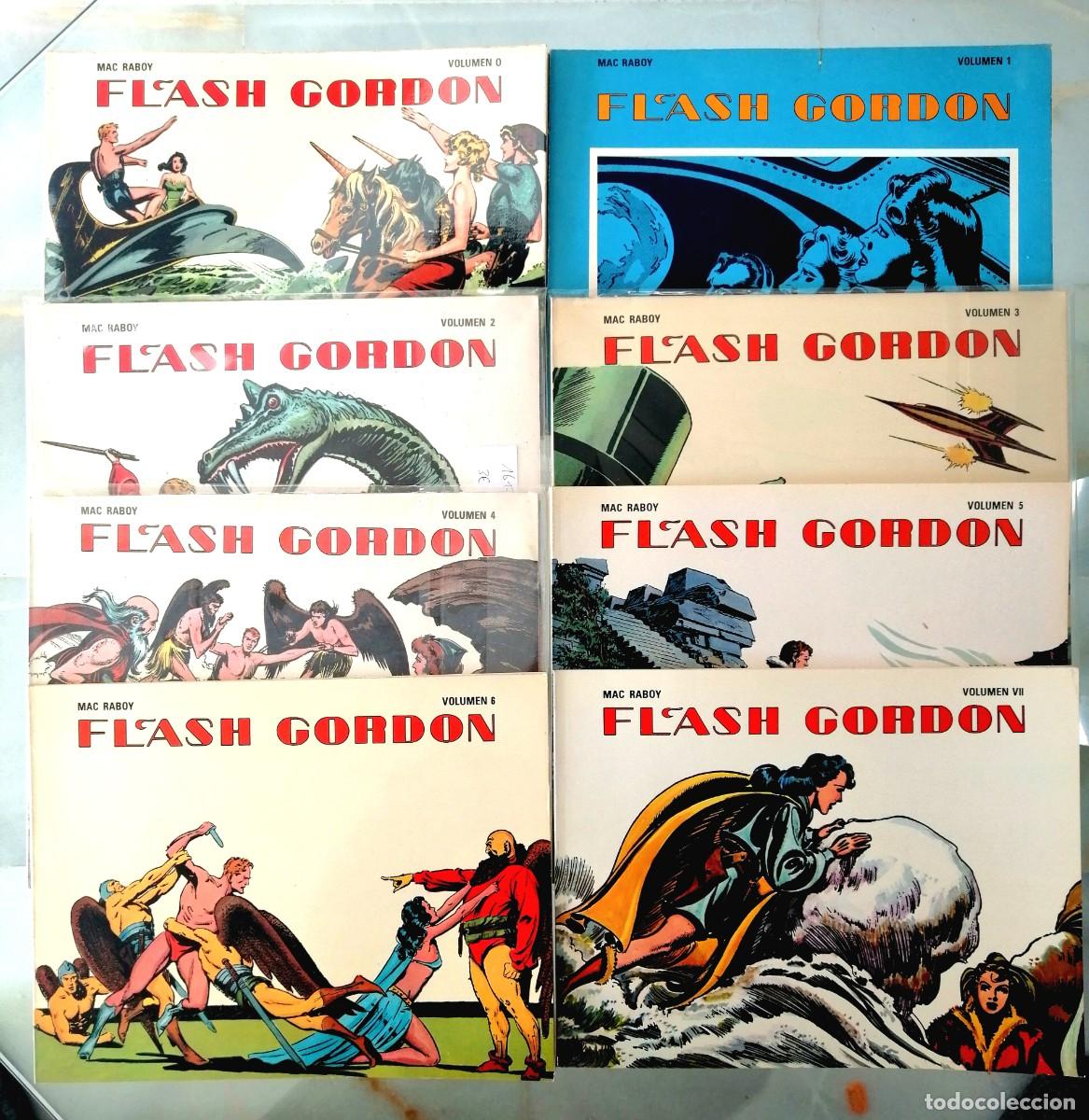 C&oacute;mics: FLASH GORDON (MAC RABOY) 8 EJEMPLARES - COMPLETA DEL 0 AL VII - EDICIONES B.O. BUEN ESTADO - Foto 1