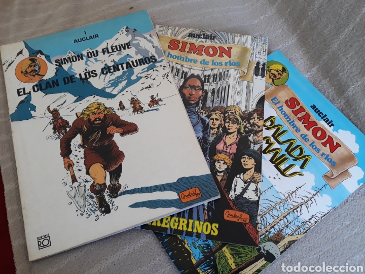 C&oacute;mics: SIMON EL HOMBRE DE LOS RIOS Y EL CLAN DE LOS CENTARUOS 3 TOMOS - AUCLAIR - Foto 1