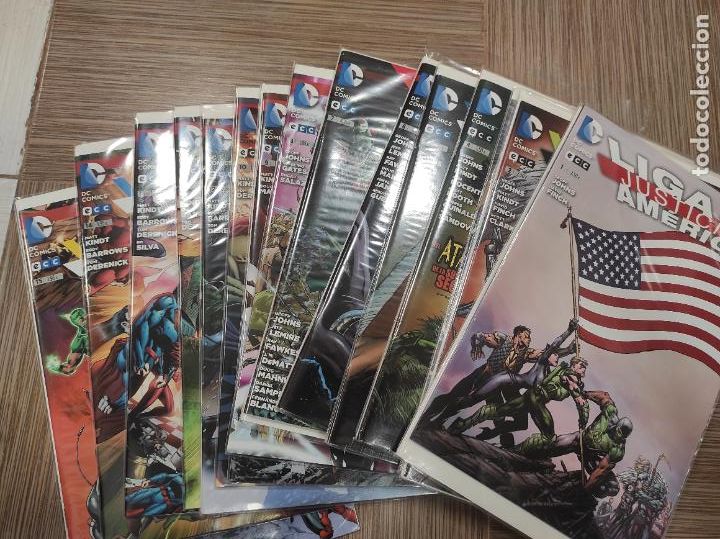 C&oacute;mics: LIGA DE LA JUSTICIA DE AMERICA (OBRA COMPLETA - 15 N&Uacute;MEROS) ECC - Foto 1