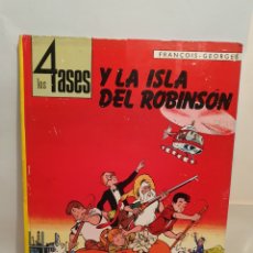 Cómics: LOS 4 ASES Y LA ISLA DEL ROBINSON. FRANCOIS, GEORGES. 1°EDICION 1972. OIKUS-TAU.. Lote 401580669