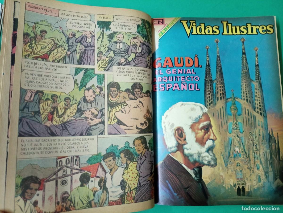 C&oacute;mics: Antiguo libro recopilatorio de comics VIDAS ILUSTRES y EJEMPLARES. A&ntilde;os 60. - Foto 4