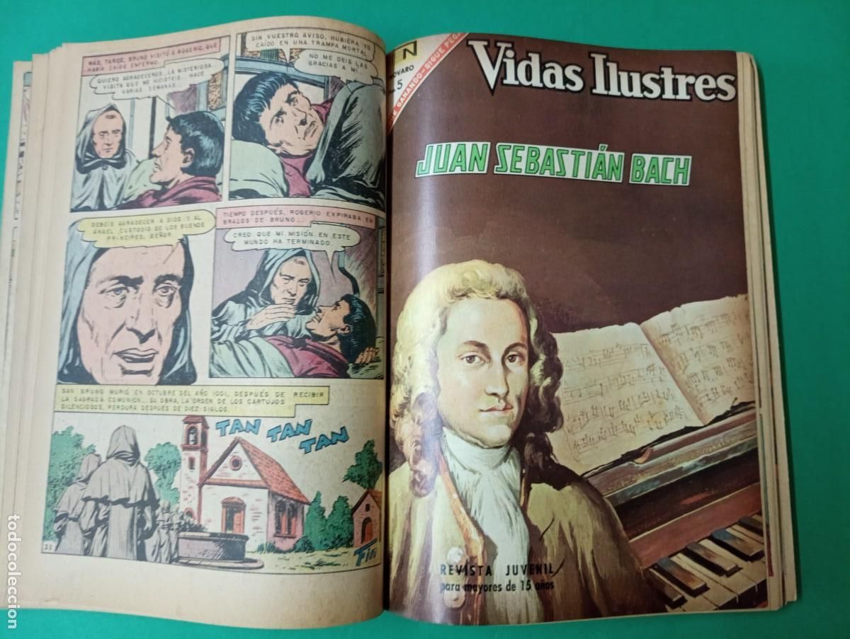 C&oacute;mics: Antiguo libro recopilatorio de comics VIDAS ILUSTRES y EJEMPLARES. A&ntilde;os 60. - Foto 7