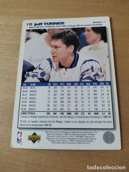 C&oacute;mics: TURNER MAGIC N&ordm; 110 CARD 1995 UPPER DECK NBA BASKET - Foto 2