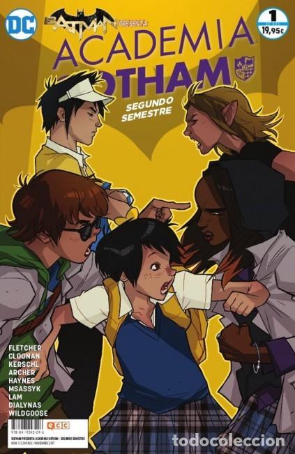C&oacute;mics: BATMAN PRESENTA: ACADEMIA GOTHAM SEGUNDO SEMESTRE N&ordm; 1 - ECC - ESTADO EXCELENTE - MTFA - Foto 1