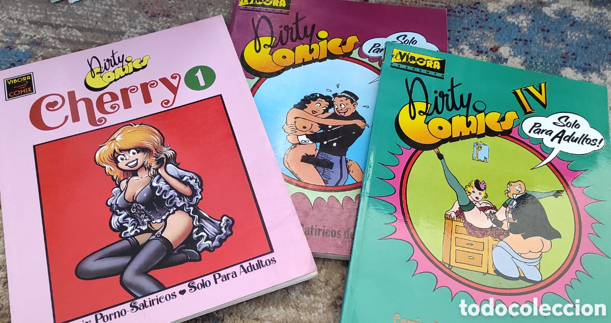 C&oacute;mics: Lote Dirty C&oacute;mics I y IV y Cherry n&uacute;mero 1 V&iacute;bora - Foto 1