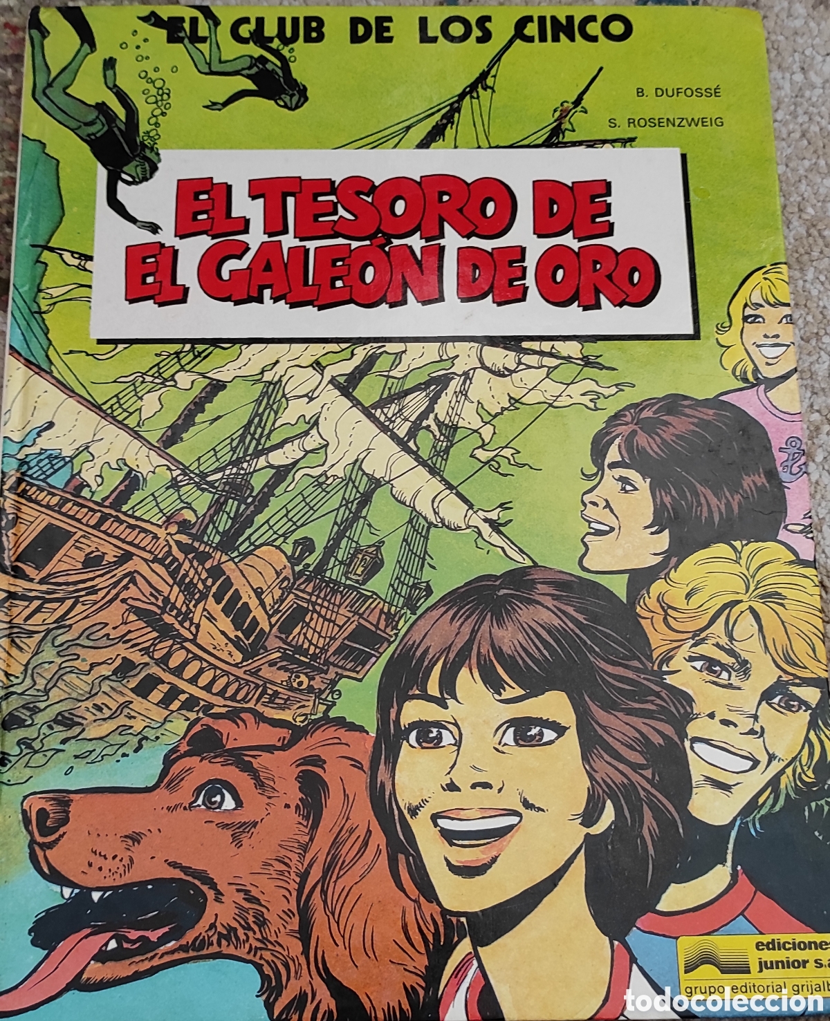 C&oacute;mics: El club de los cinco Ediciones Junior El tesoro de &eacute;l gale&oacute;n de oro - Foto 1