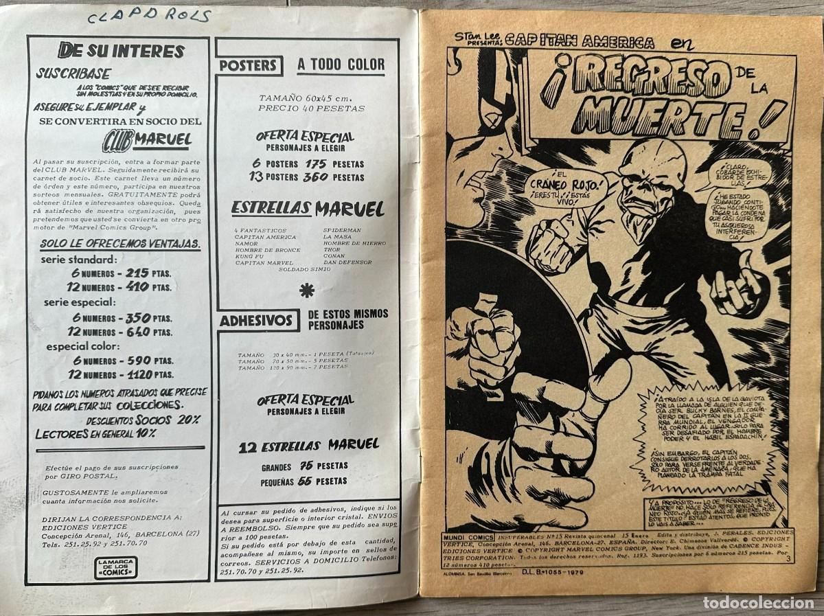 C&oacute;mics: comic MARVEL del Hombre de Hierro y el Capit&aacute;n Am&eacute;rica - n&ordm;. 15 - Foto 2
