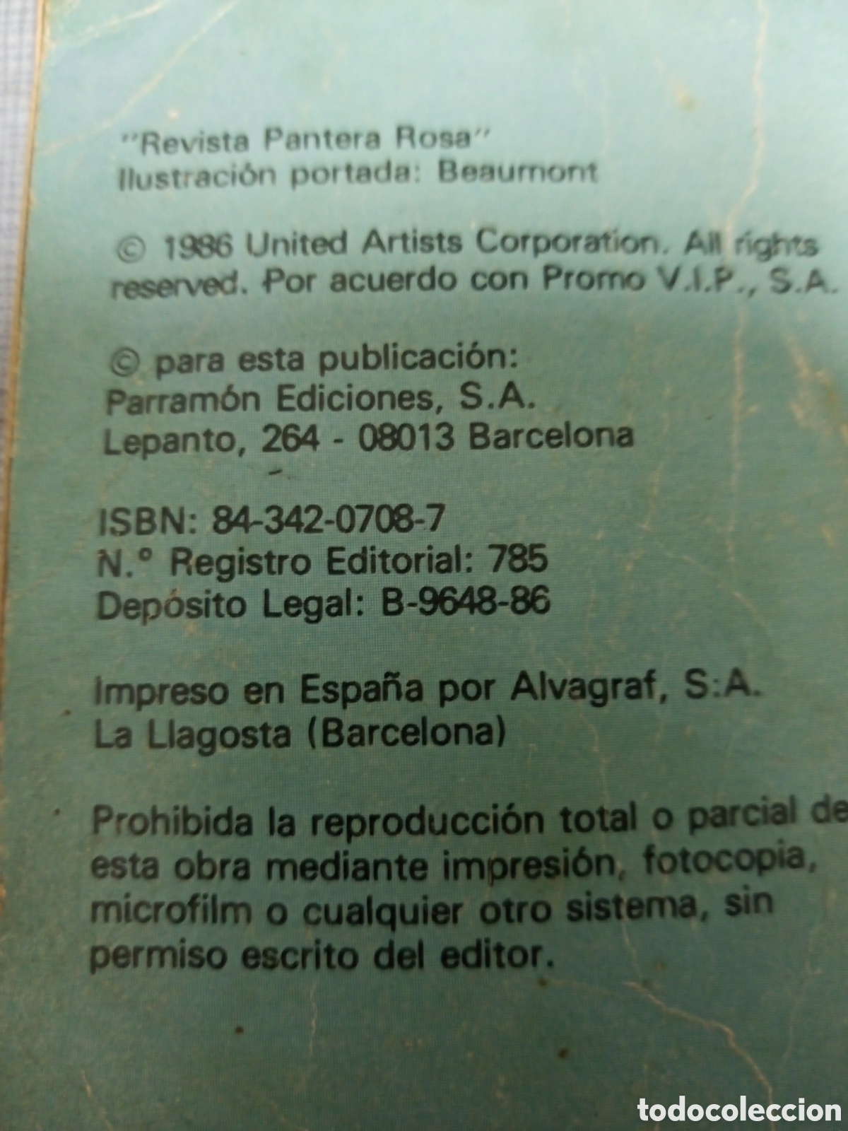 C&oacute;mics: C&oacute;mic Pantera Rosa 1986 - Foto 5