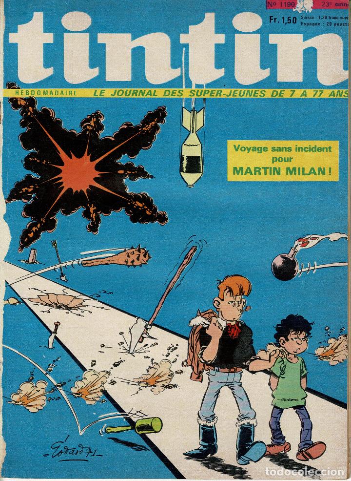 C&oacute;mics: Revista Tintin n&ordm; 1190.original franc&eacute;s.procede encuadernaci&oacute;n.