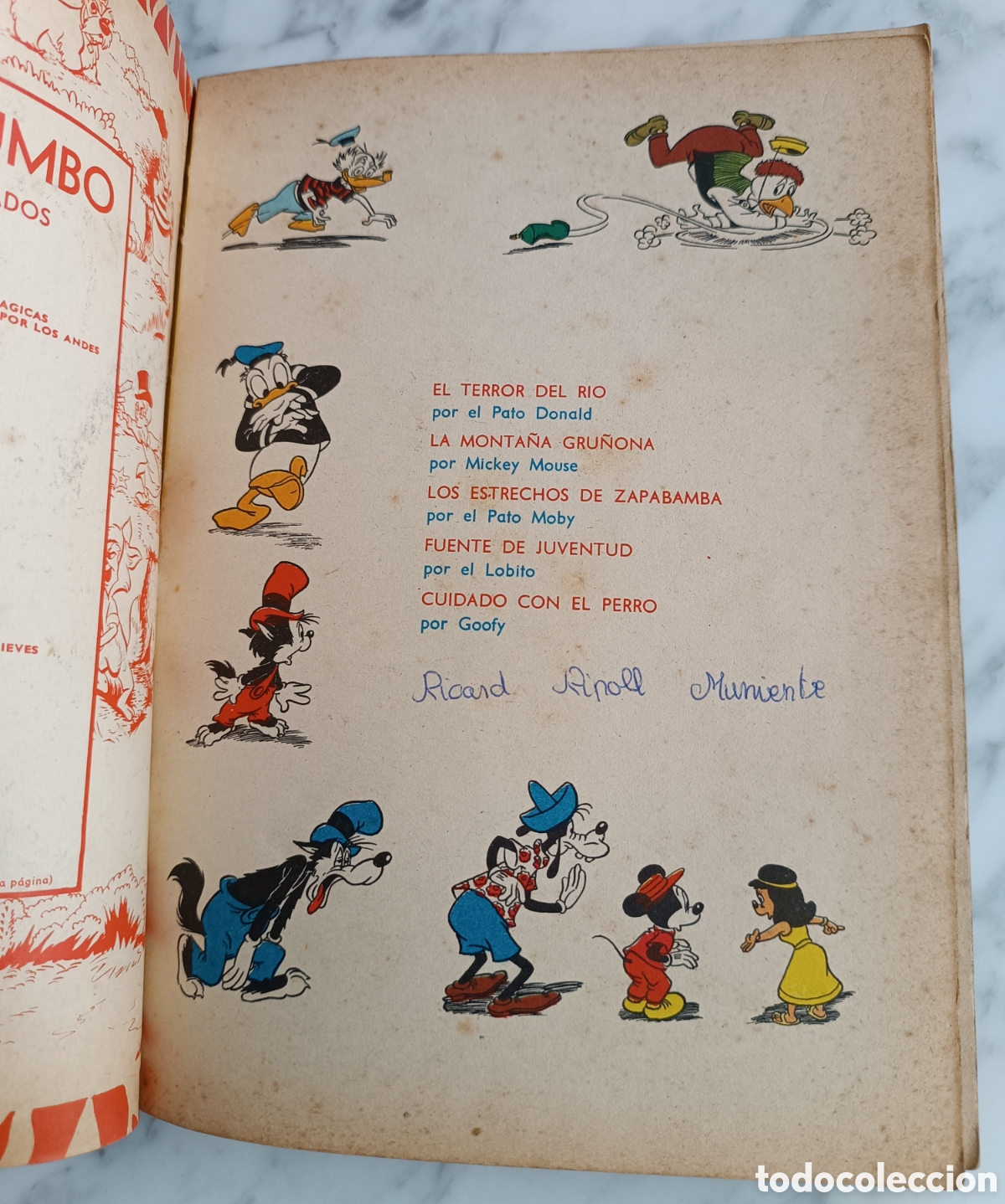 C&oacute;mics: TEBEO DUMBO NUMERO 91 EL TERROR DEL RIO . WALT DISNEY - Foto 2