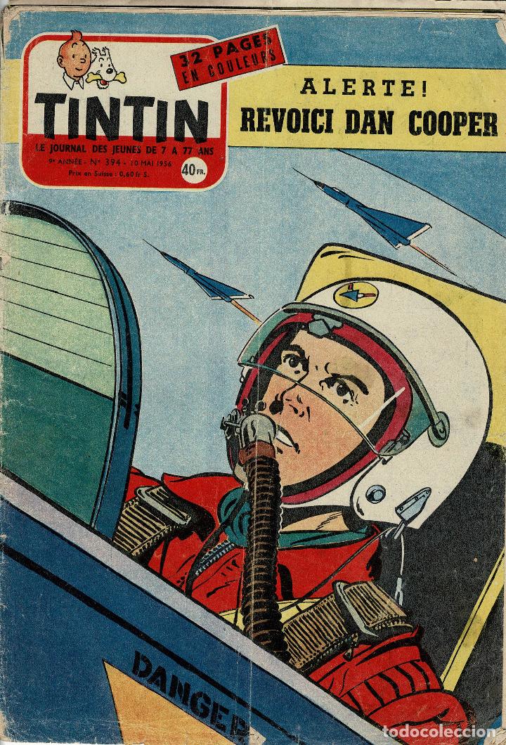 C&oacute;mics: Journal Tintin n&ordm; 394,original Franc&eacute;s.A&ntilde;o 1956
