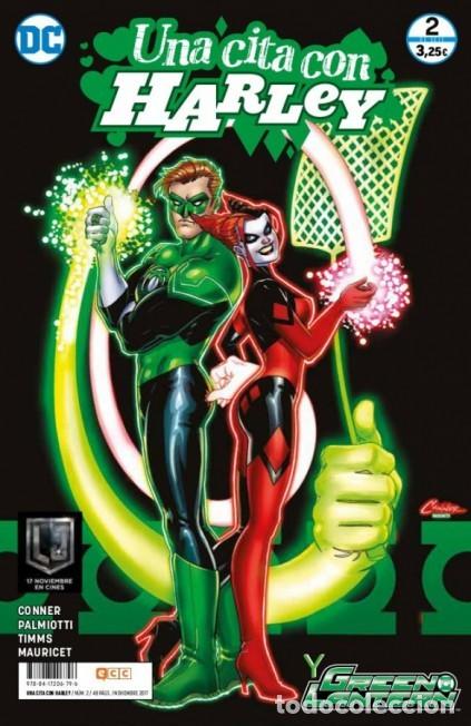 C&oacute;mics: UNA CITA CON HARLEY N&ordm; 2 Y GREEN LANTERN - ECC - BUEN ESTADO - Foto 1