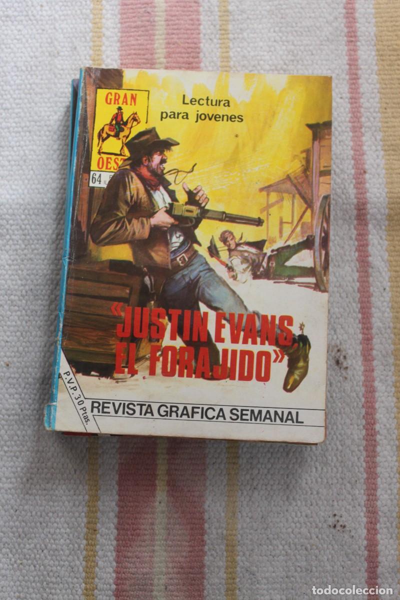 C&oacute;mics: COLECCION GRAN OESTE N&ordm; 488 : JUSTIN EVANS EL FORAJIDO - Foto 1