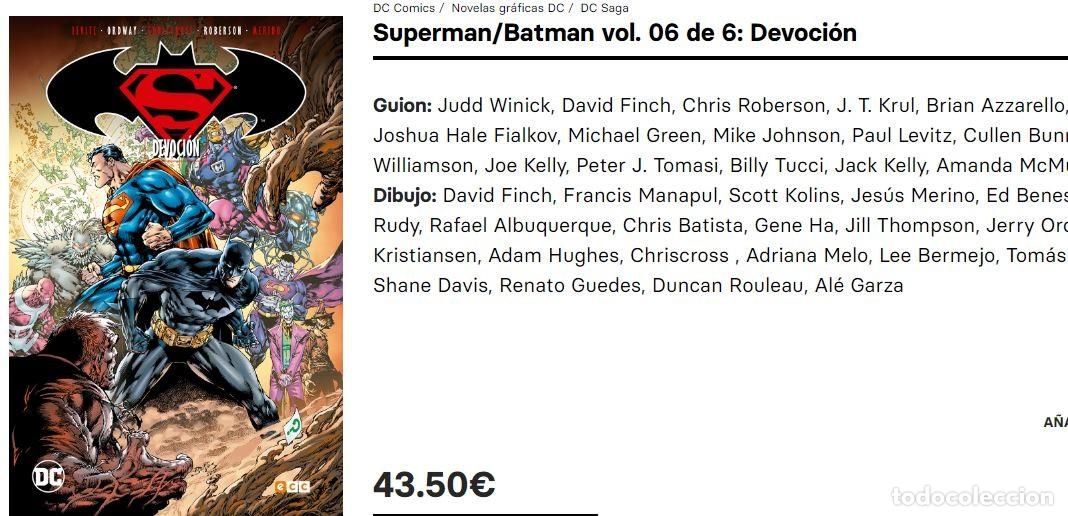 C&oacute;mics: NUEVO (precintado) - ECC - SUPERMAN BATMAN - VENGANZA - DEVOCI&Oacute;N - NUEVOS - y sueltos - Foto 3