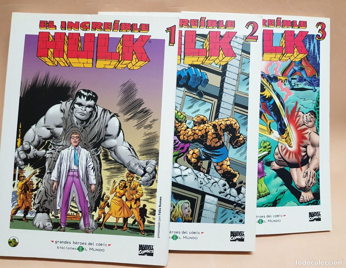 C&oacute;mics: EL INCREIBLE HULK num: 1,2,3 GRANDES HEROES DEL COMIC - Foto 1