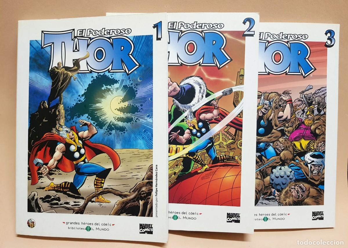 C&oacute;mics: EL PODEROSO THOR num: 1,2,3 GRANDES HEROES DEL COMIC - Foto 1