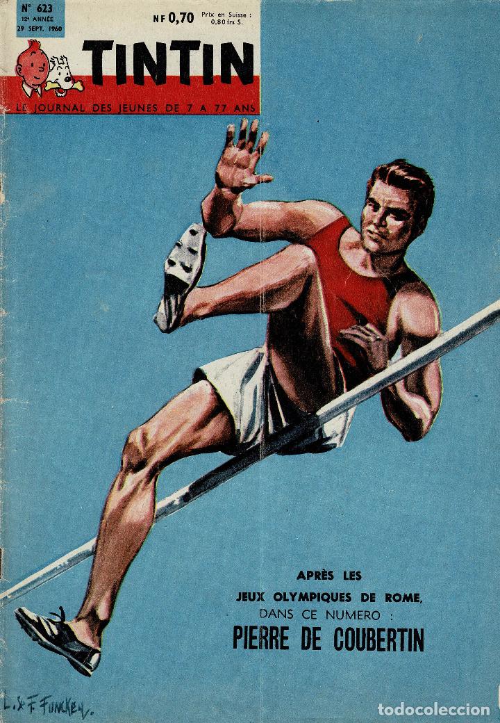 C&oacute;mics: Journal Tintin n&ordm; 623,original Franc&eacute;s.A&ntilde;o 1960