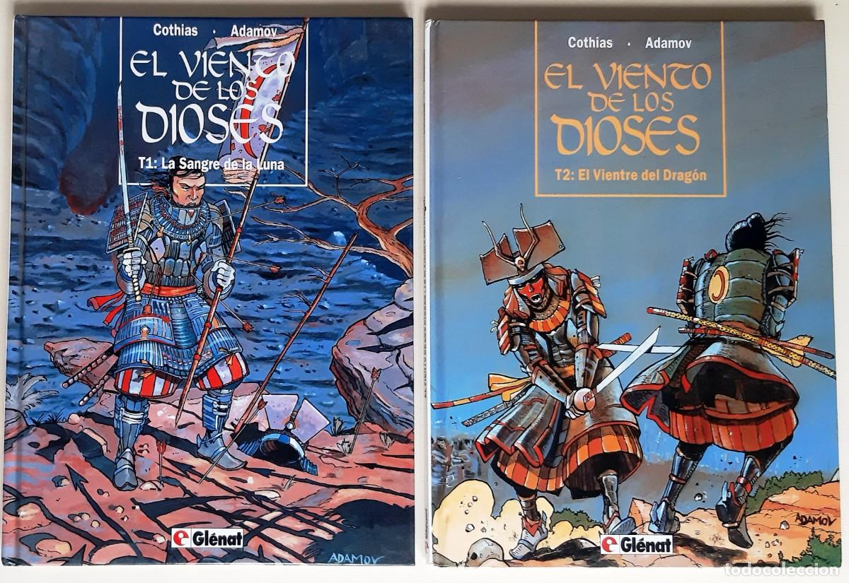 C&oacute;mics: 2 LIBROS EL VIENTO DE LOS DIOSES : LA SANGRE DE LA LUNA + EL VIENTRE DEL DRAGON - Foto 1