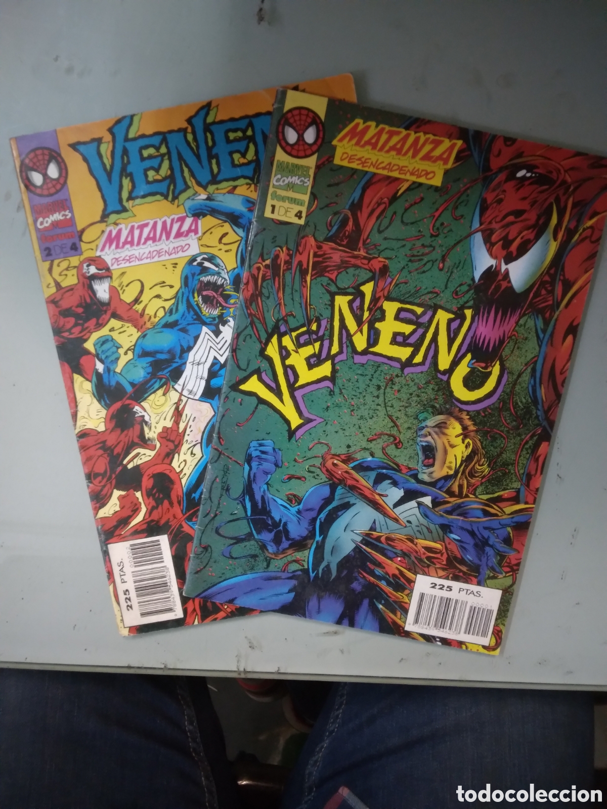 C&oacute;mics: Veneno, Matanza desencadenado, Marvel comics, 1 y 2, Grapa 1B - Foto 1