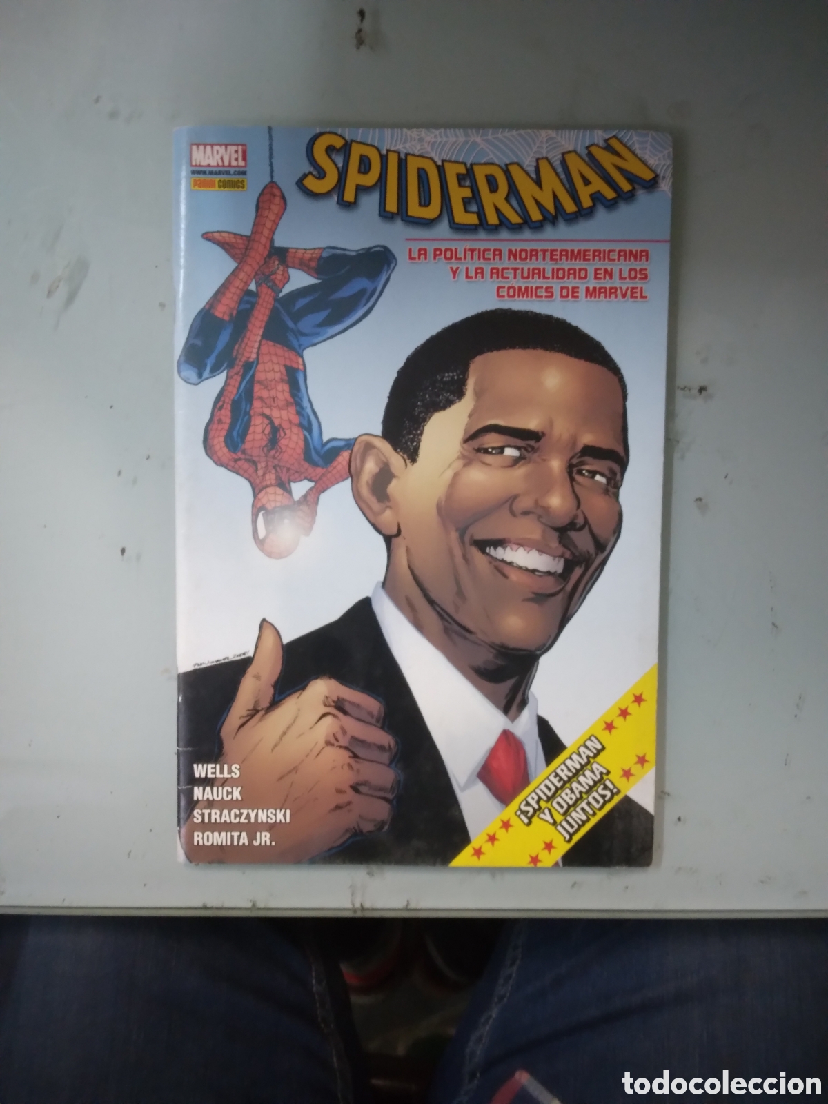 C&oacute;mics: Spiderman, Marvel Panini Comics,Obama, Grapa 1B - Foto 1