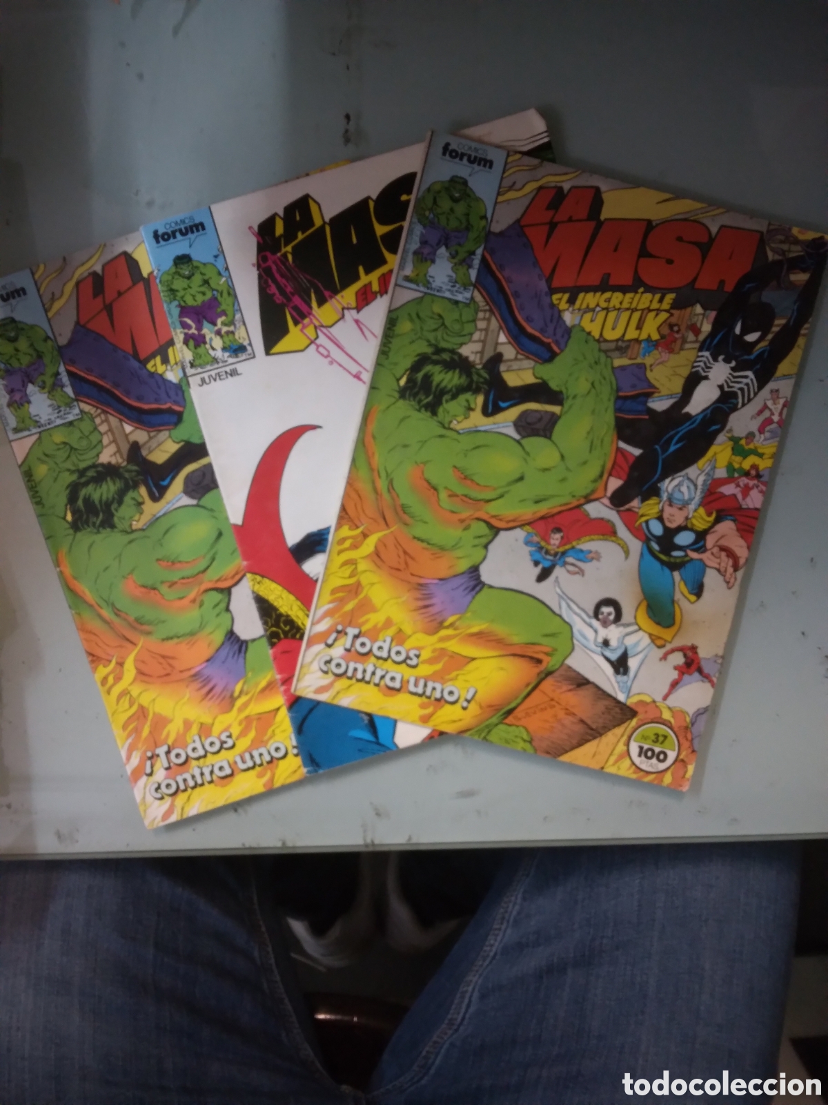 C&oacute;mics: Comics Forum, La masa incre&iacute;ble Hulk, 36 y 37, Grapa 1C - Foto 1