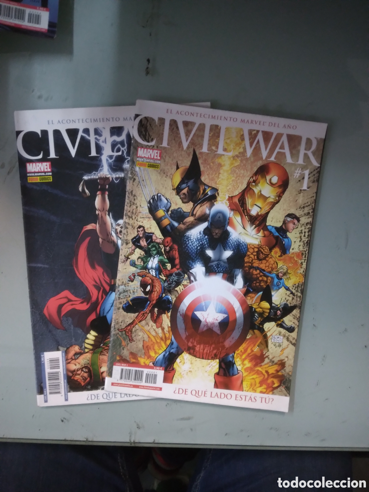 Comics: Civil War,Marvel Comics, Panini 1 y 4, Grapa 1D
