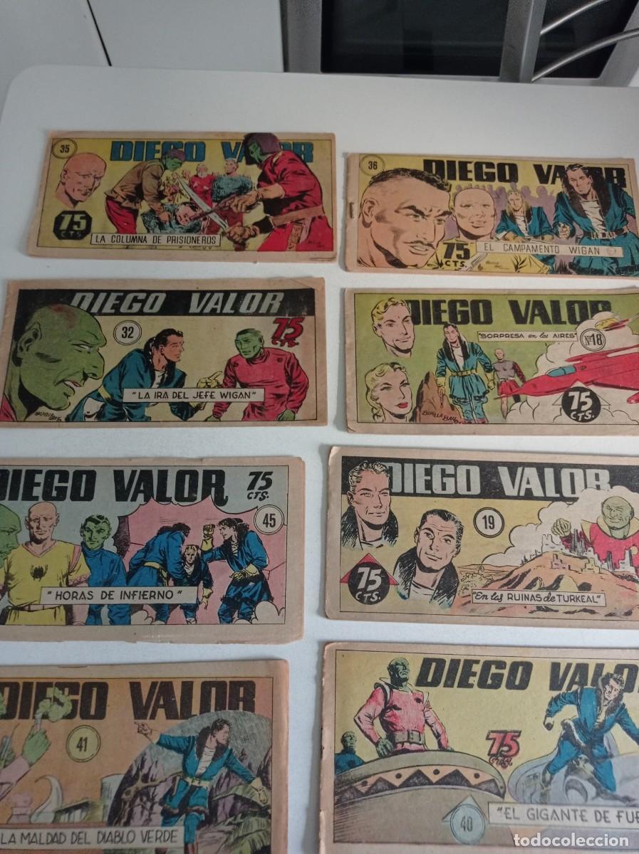 C&oacute;mics: Lote de 10 antiguos comicis originales de Diego Valor - Foto 1