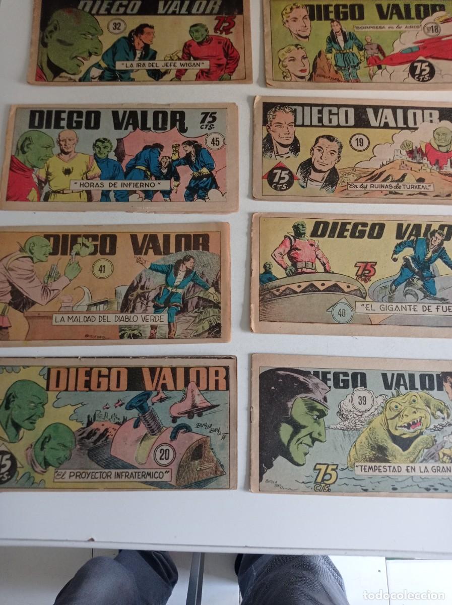 C&oacute;mics: Lote de 10 antiguos comicis originales de Diego Valor - Foto 2