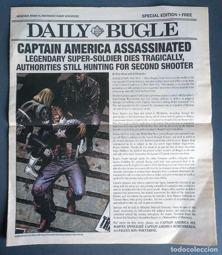 C&oacute;mics: Daily Bugle. Capit&aacute;n Am&eacute;rica asesinado. 2007. - Foto 1