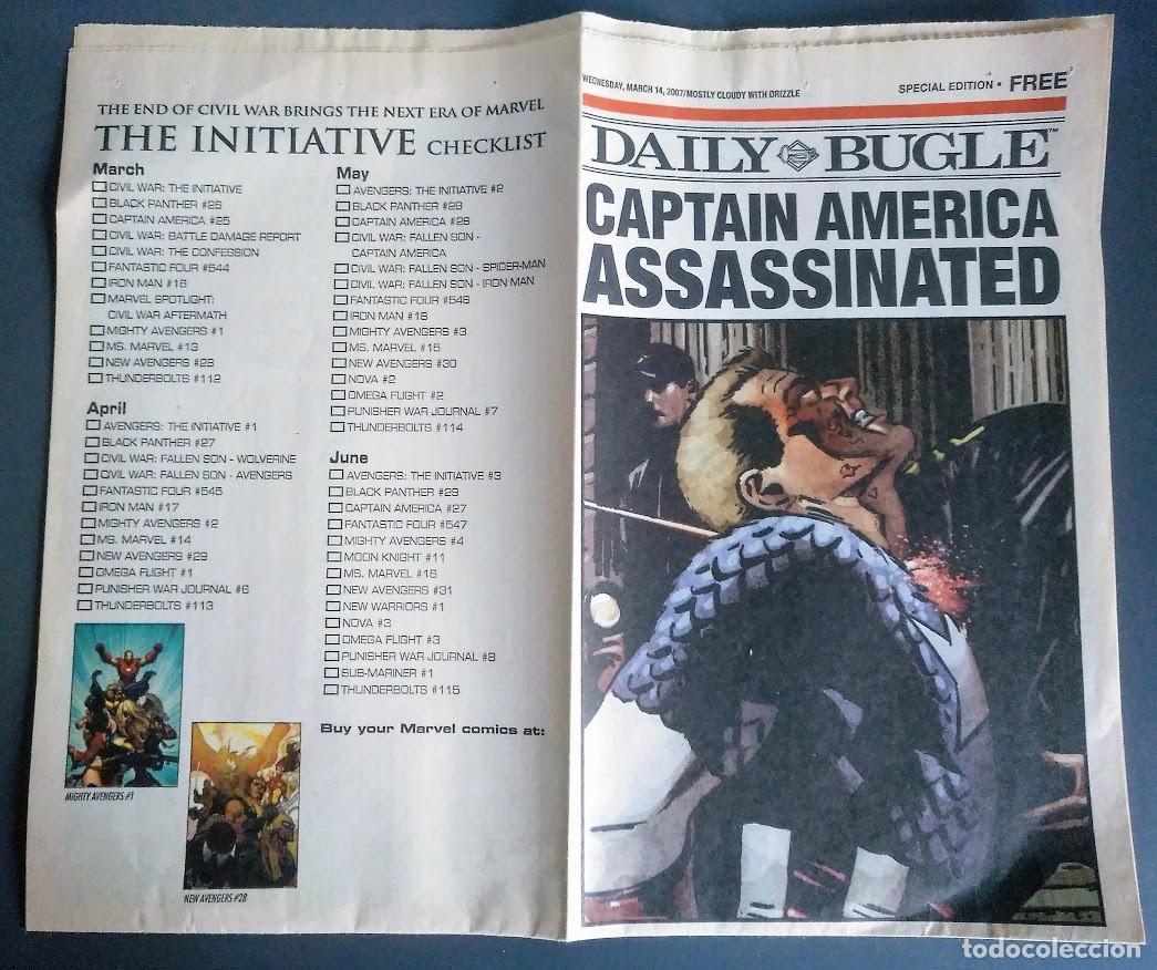 C&oacute;mics: Daily Bugle. Capit&aacute;n Am&eacute;rica asesinado. 2007. - Foto 2