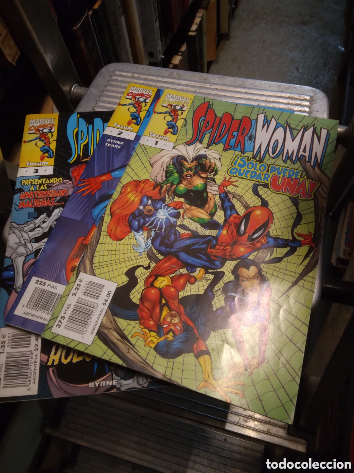 C&oacute;mics: Spider Woman, Marvel comics, 1,2 y 3,,.Grapa 1 E - Foto 1