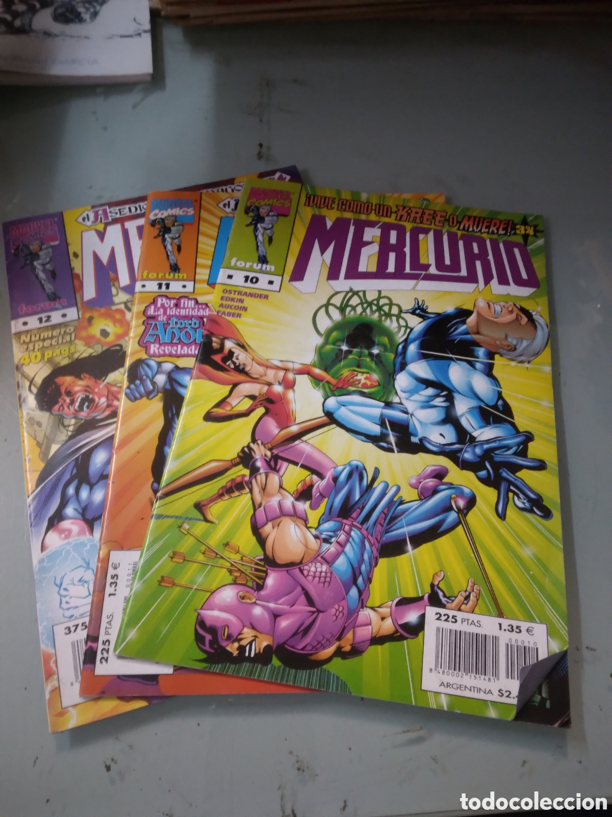 C&oacute;mics: Marvel Comics, Forum, Mercurio, 10,11,12,Grapa 1 E, - Foto 1