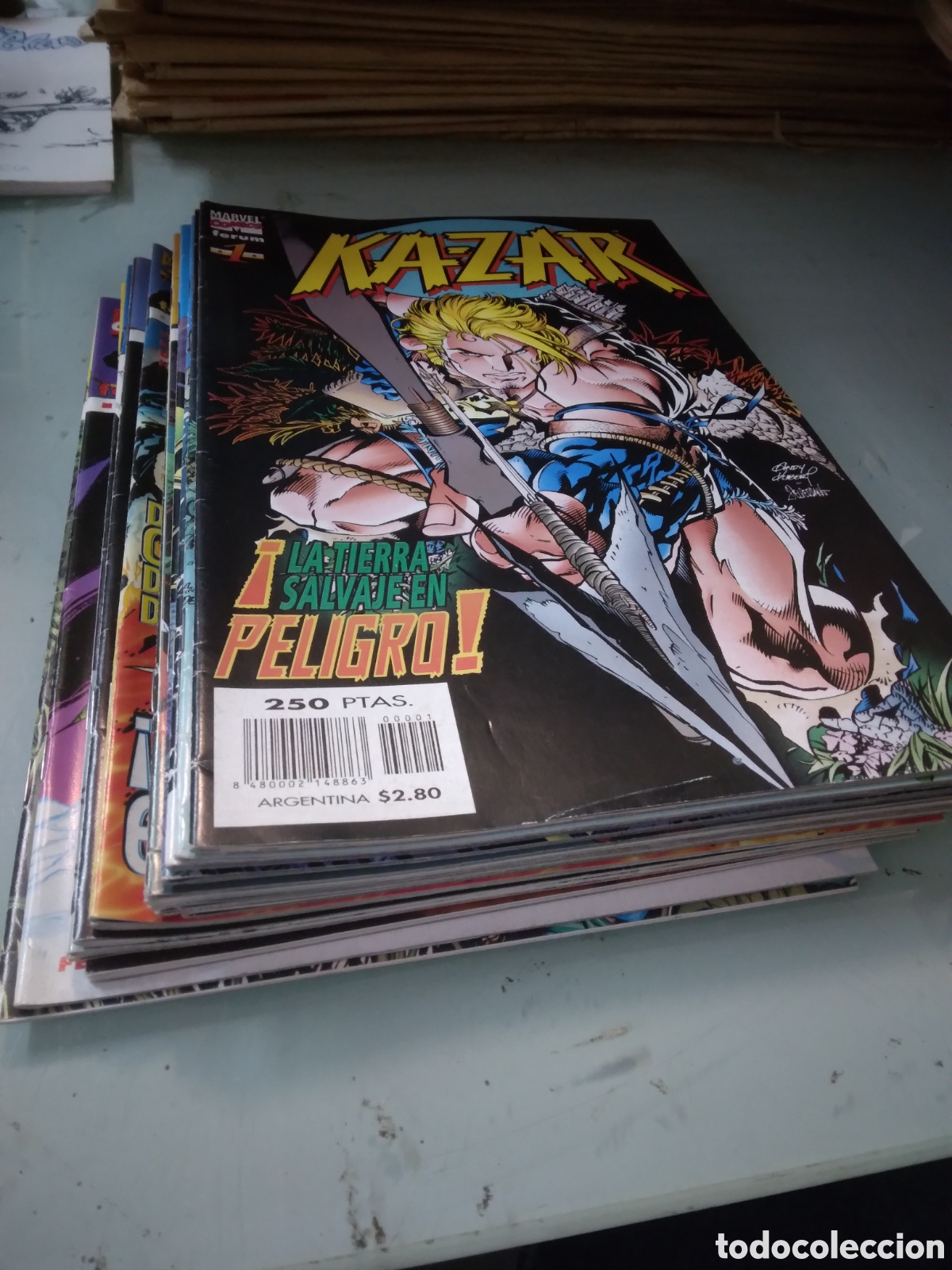 C&oacute;mics: Marvel C&oacute;mics, Forum, Kazar 1 al 20, Grapa 1E - Foto 2